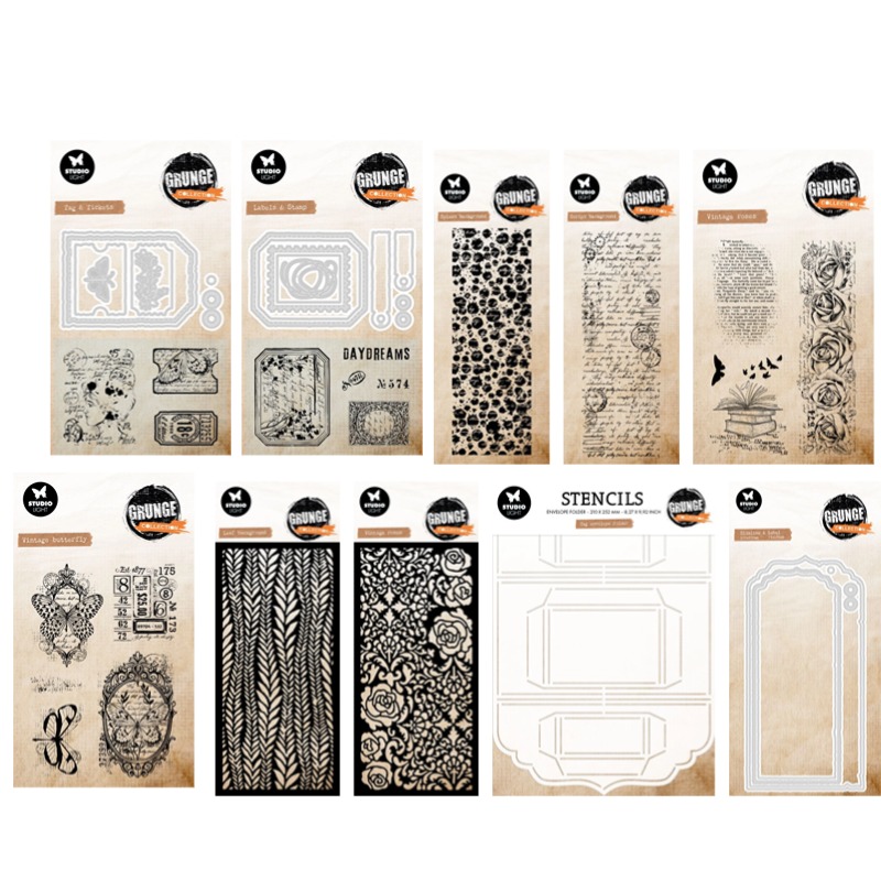 Food Storage Labels - Étiquette enveloppe Collection Grunge Vintage Roses