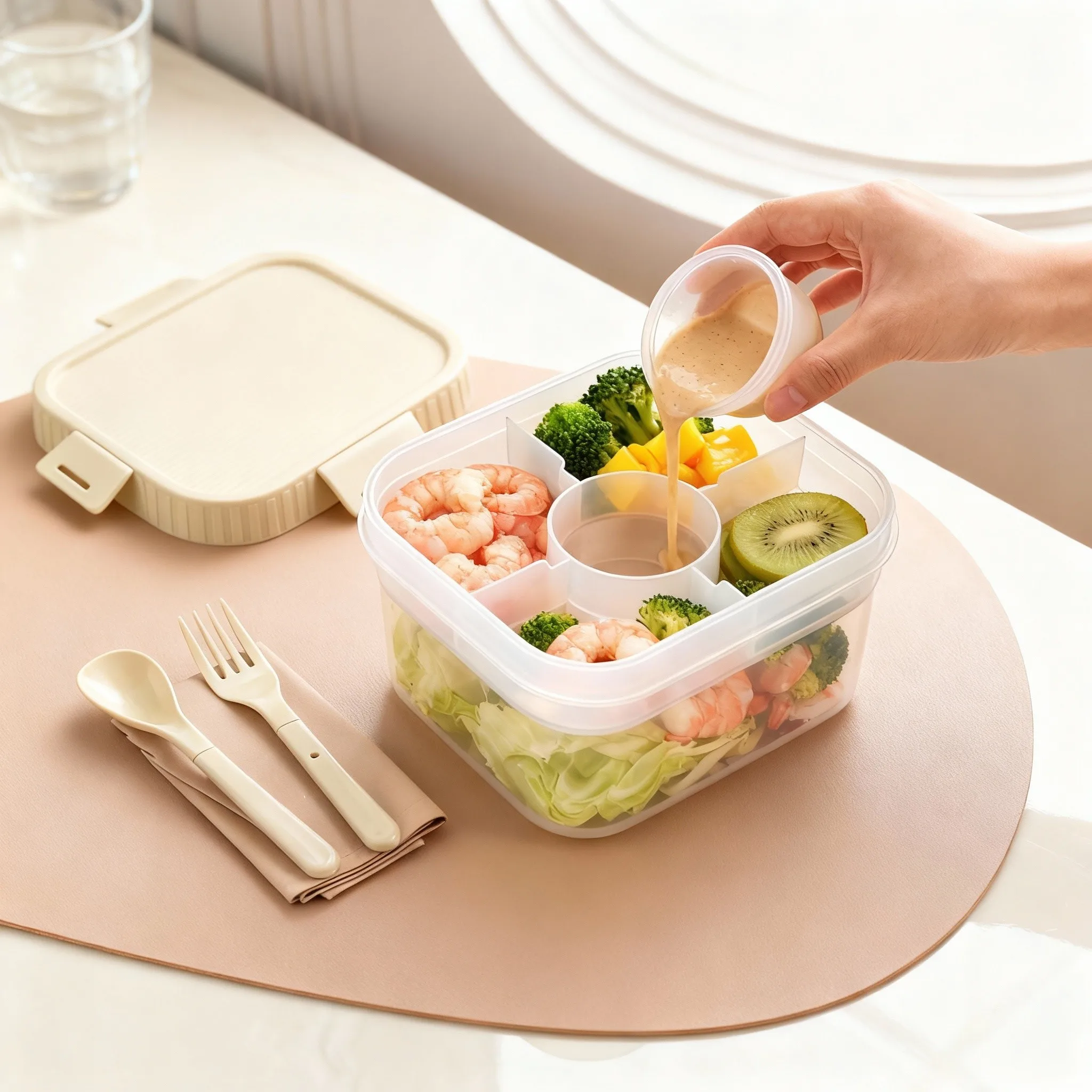 Food Storage Oven Safe - Boîte à lunch portable en plastique