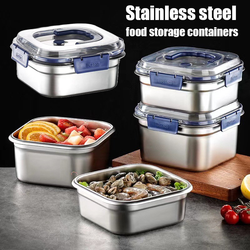 Food Storage Oven Safe - Boîte de conservation alimentaire en acier