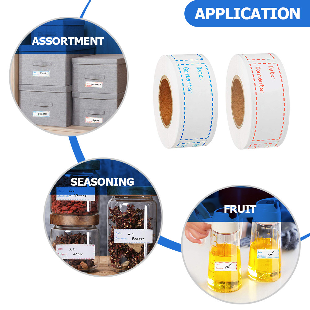 2 rouleaux d'étiquettes rectan - Food Storage Labels avis et prix