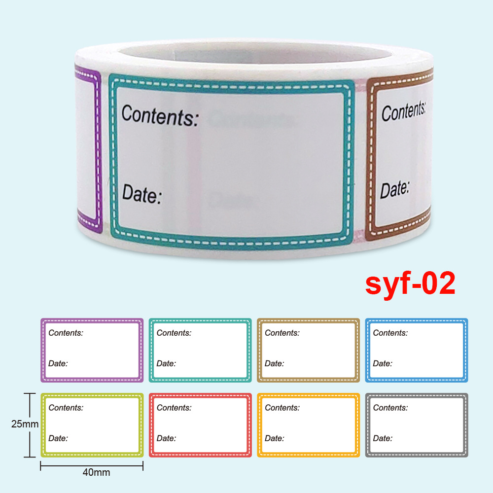 Étiquette autocollante auto-ad - Food Storage Labels avis et prix